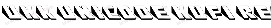 UKK Unicode Kufi Reg字体转换